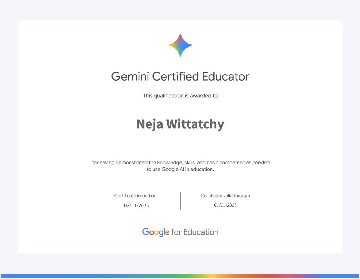 Gemini Certified Educator Certificate
